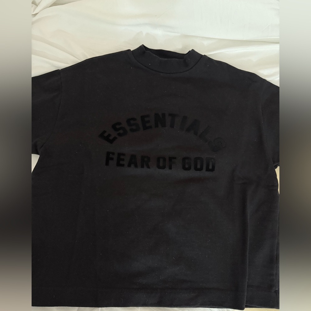 Fear of God Essentials Kids Black Shirt
